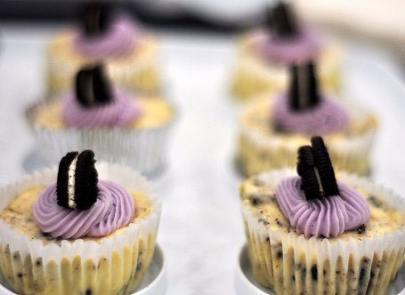 mini oreo cheesecakes